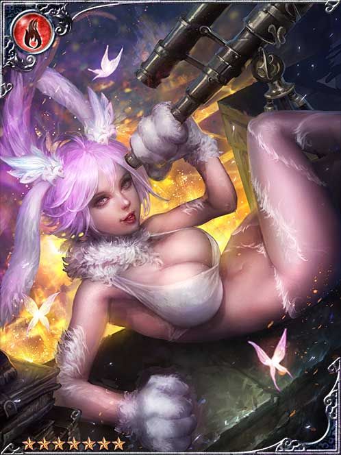 Gazing White Rabbit art