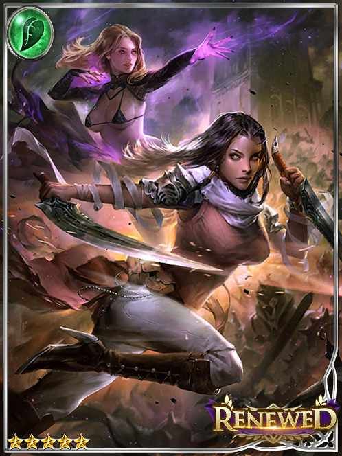 [Rush Slice] Allies Riki & Rozanna art